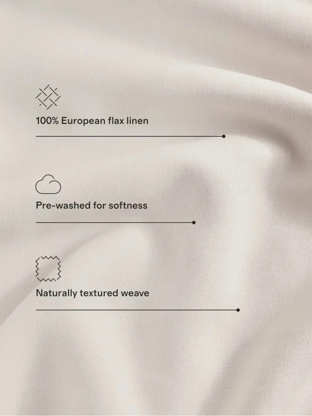 NWT Quince Luxury European Linen Sand  Duvet Cover!